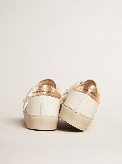 Hi Star  with black and gold glitter star and gold heel tab - Golden Goose Women