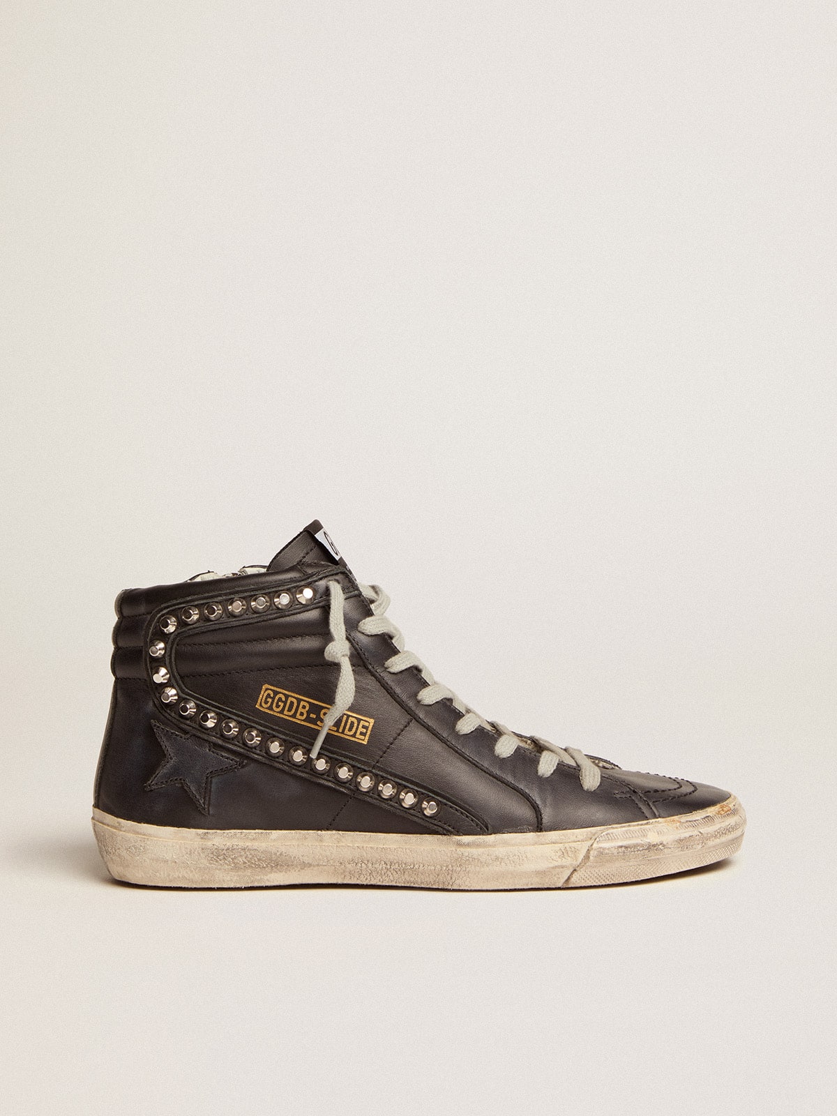 Women’s Slide high-top sneakers with studs | Golden Goose - Golden Goose Women