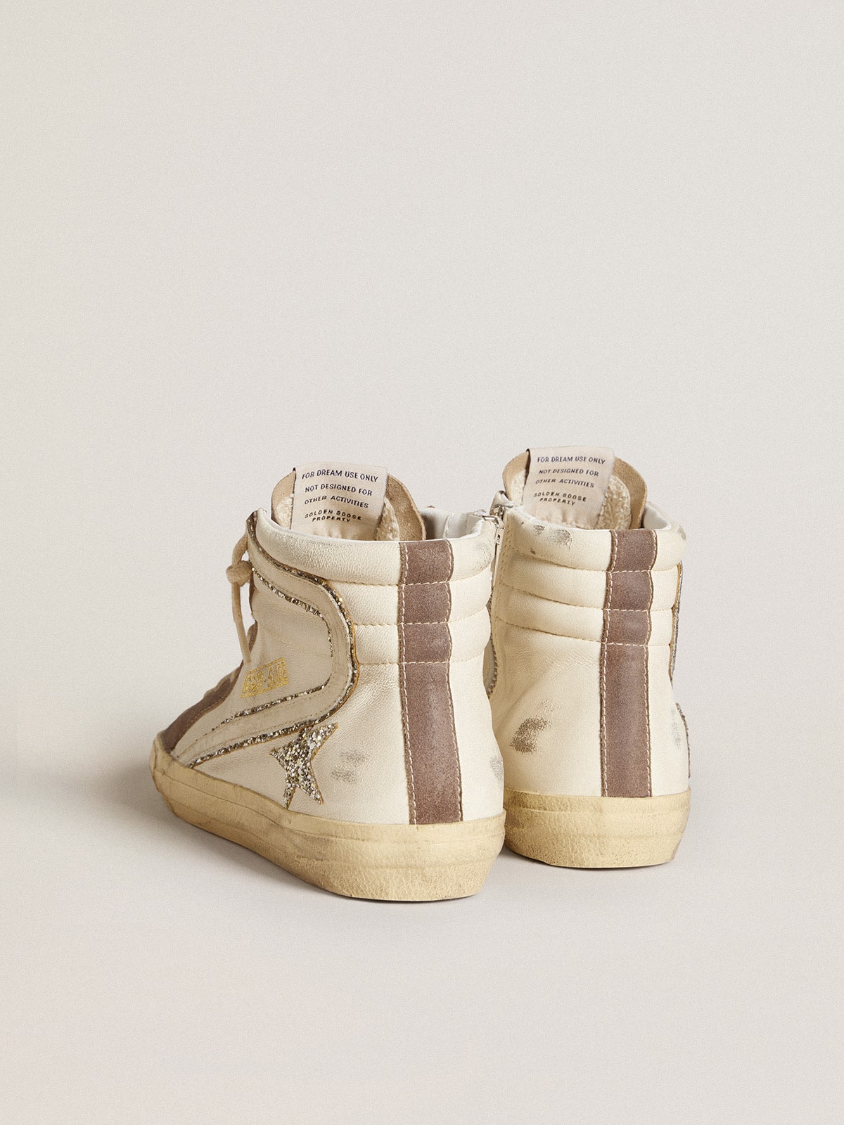 Slide in nappa with glitter star and patent leather flash - Golden Goose Women