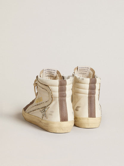 Slide in nappa with glitter star and patent leather flash - Golden Goose Women