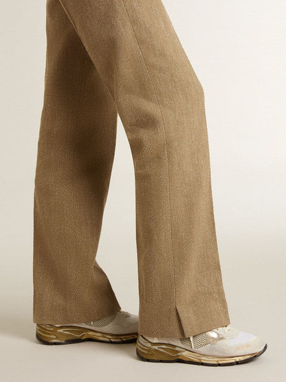 Women's Dad-Star in mesh and white suede with gold foiled star - Golden Goose Women