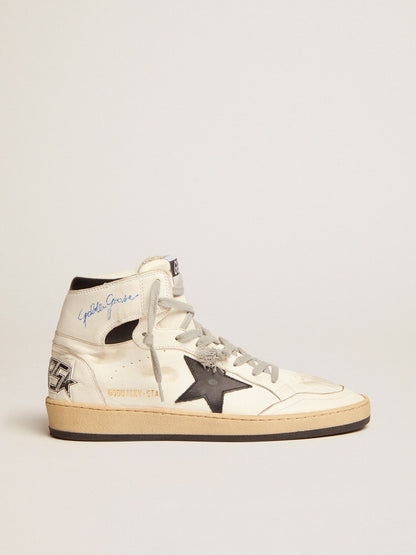 Women's Sky-Star with signature on the ankle and black inserts - Golden Goose Women