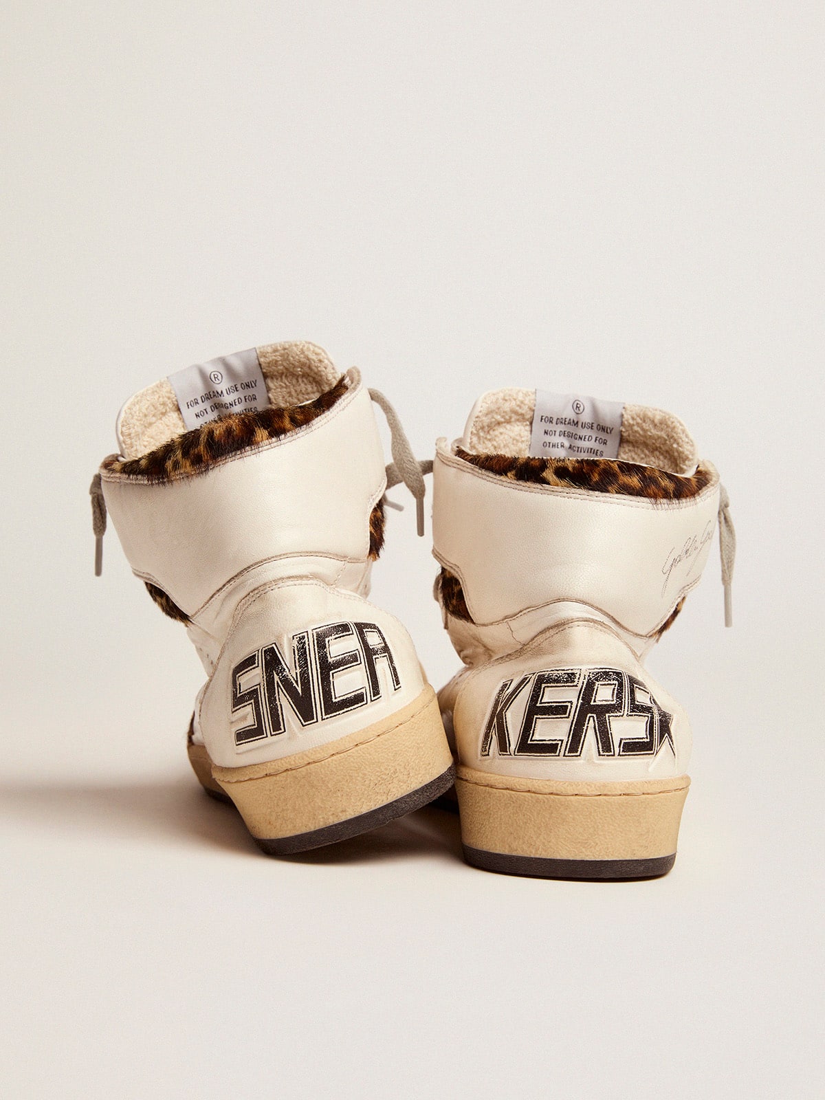 Women’s Sky-Star high-top sneakers in leopard-print pony skin | Golden Goose - Golden Goose Women