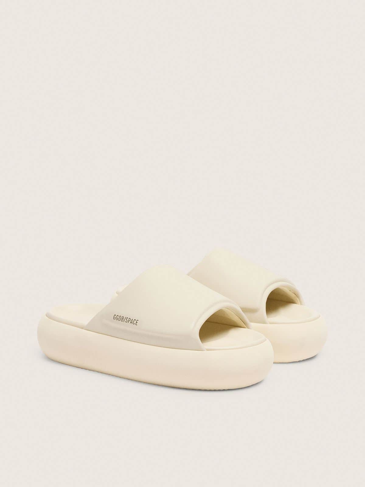 Women's Space-Star slip-ons in white leather - Golden Goose Women