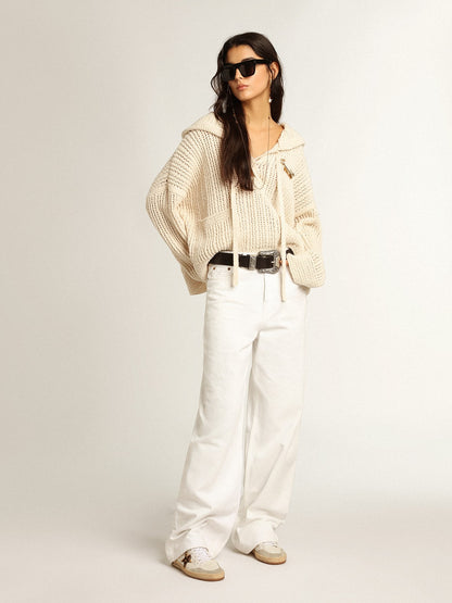 Women's Ball Star with leopard print pony skin star and black heel tab - Golden Goose Women