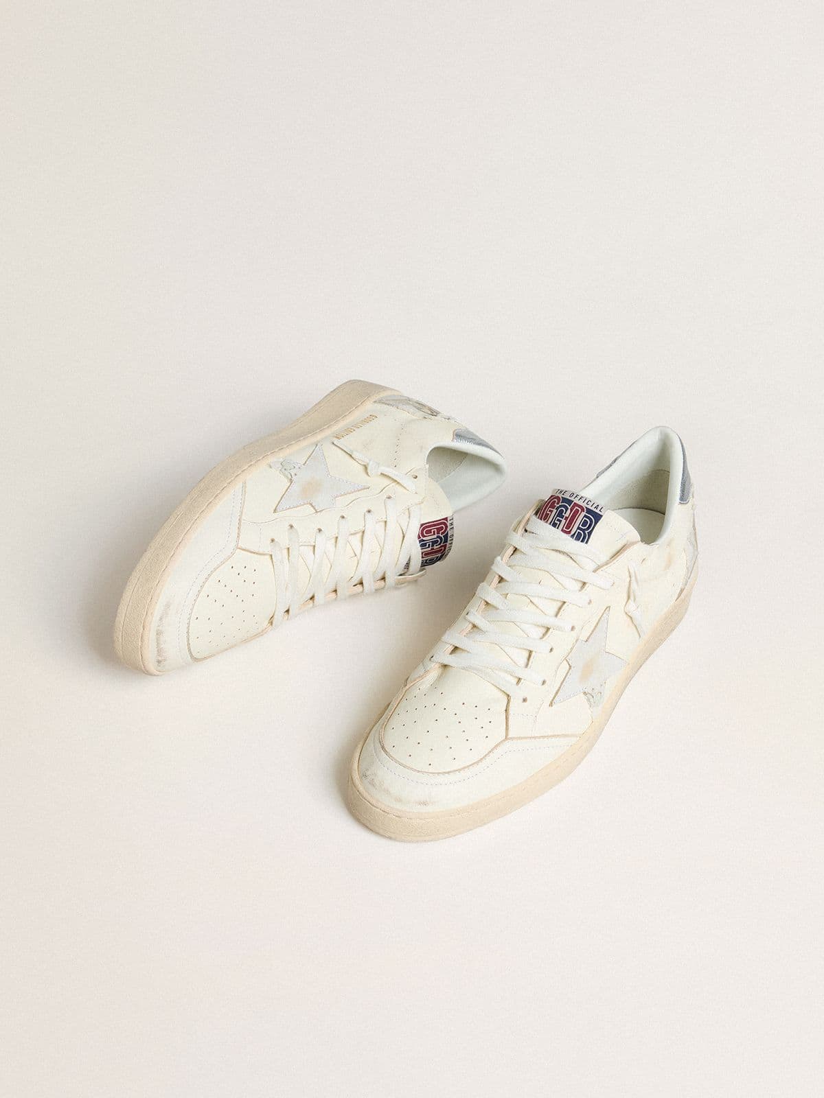 Women’s Ball Star LTD with patchwork star and metallic leather heel tab - Golden Goose Women