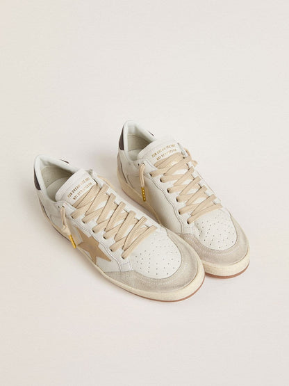 Women’s Ball Star LTD with beige star and black heel tab - Golden Goose Women