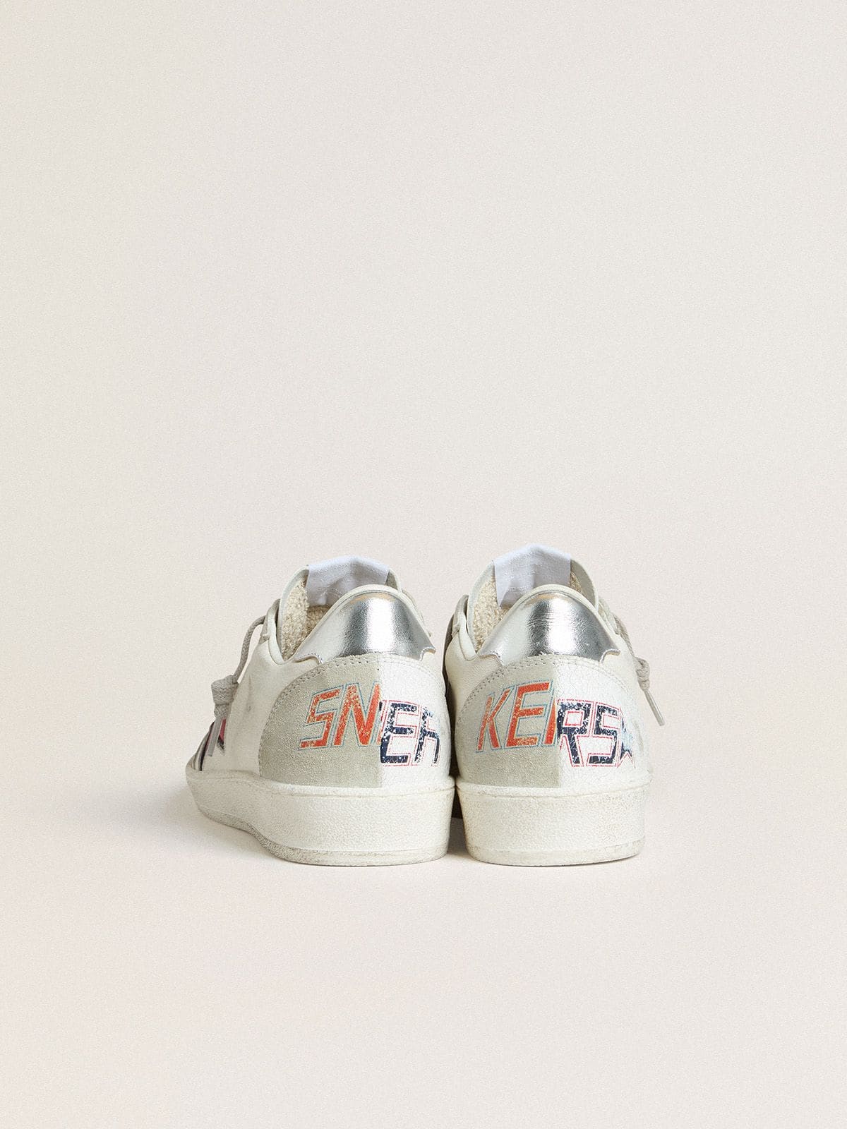 Women’s Ball Star LTD with red star and silver heel tab - Golden Goose Women