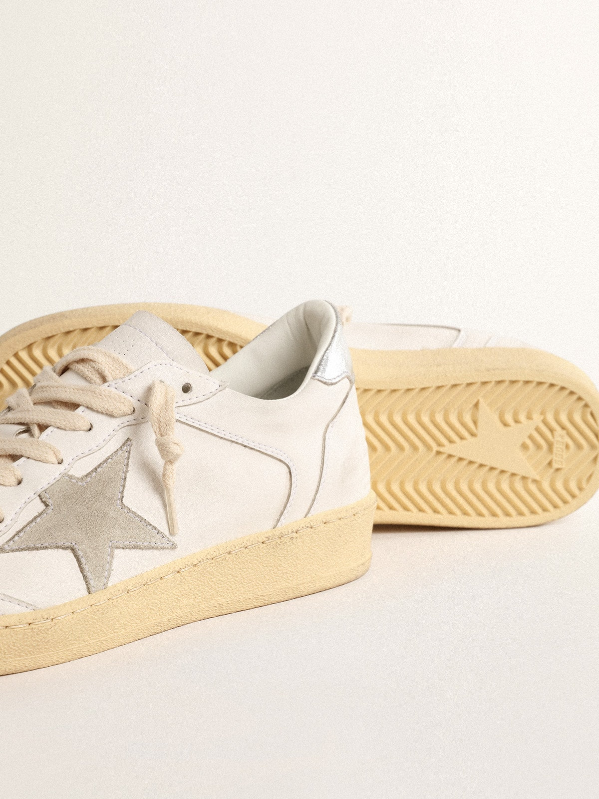 Ball Star with suede star and metallic leather heel tab - Golden Goose Women