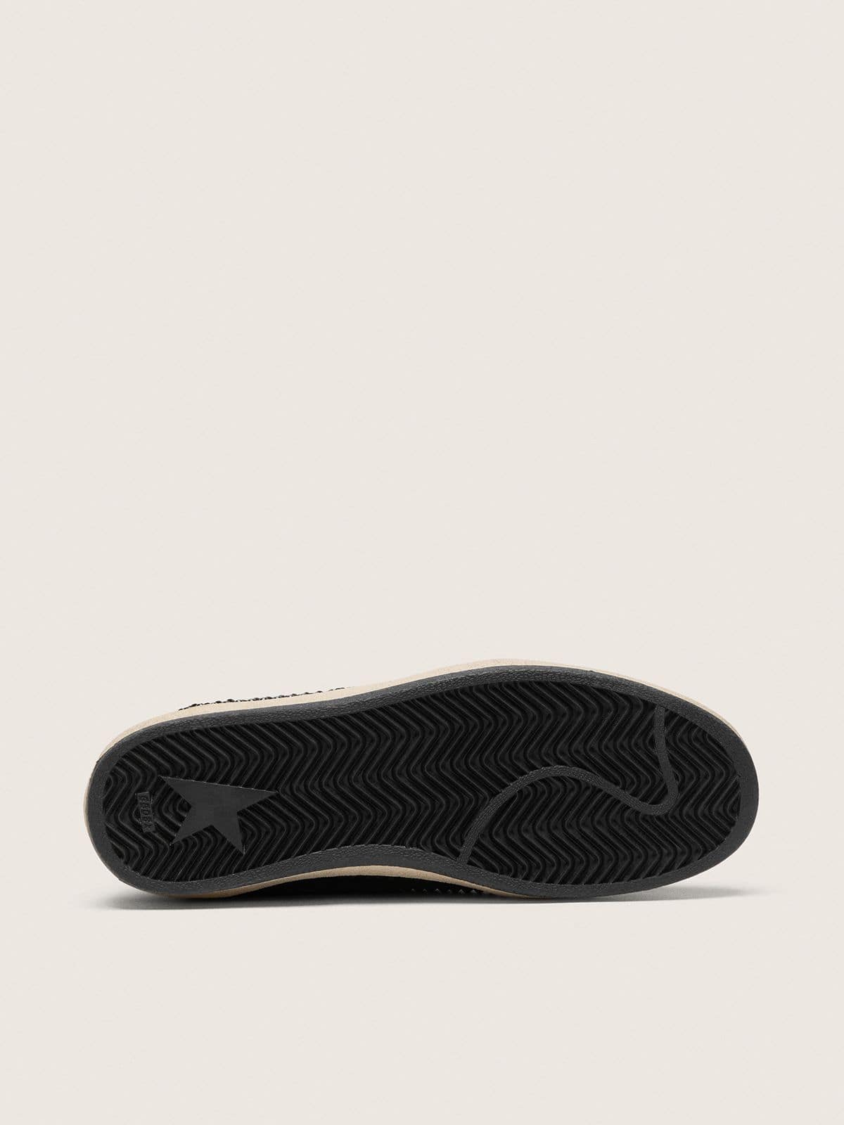 Ball Star in black suede with white star and Swarovski crystals - Golden Goose Women