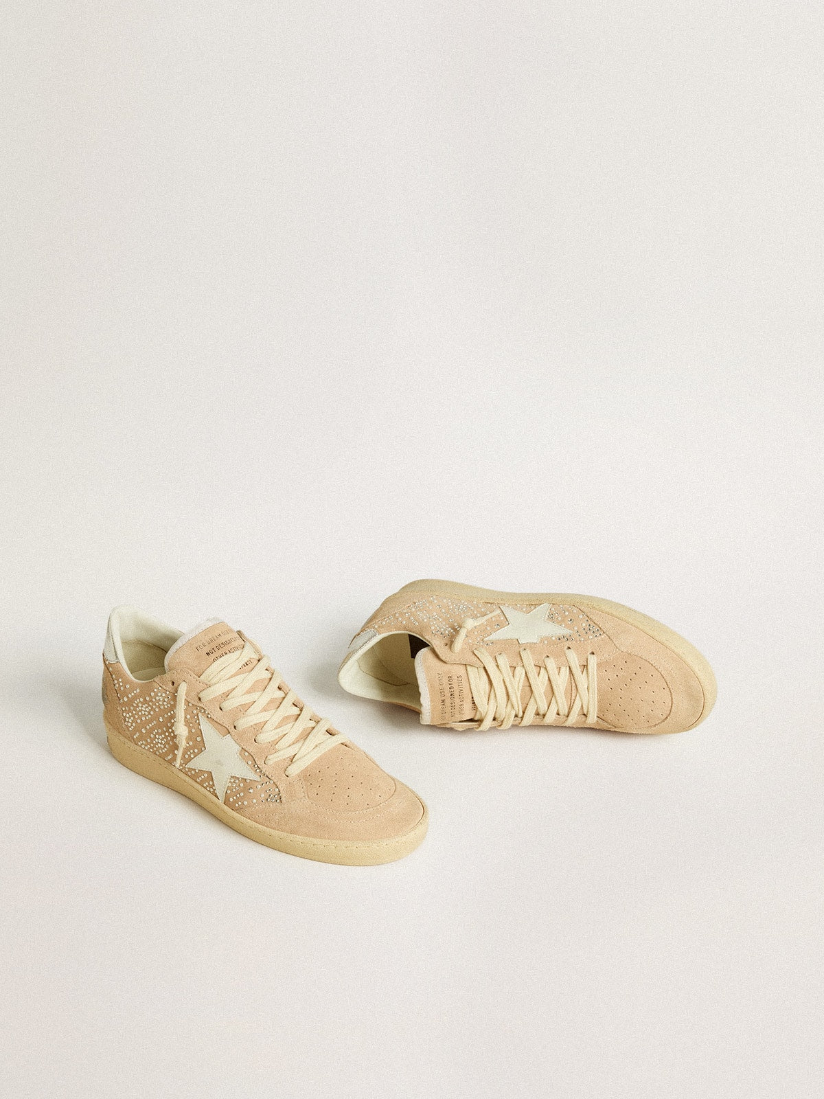 Ball Star in suede and Swarovski crystals with leather star and metallic heel tab - Golden Goose Women