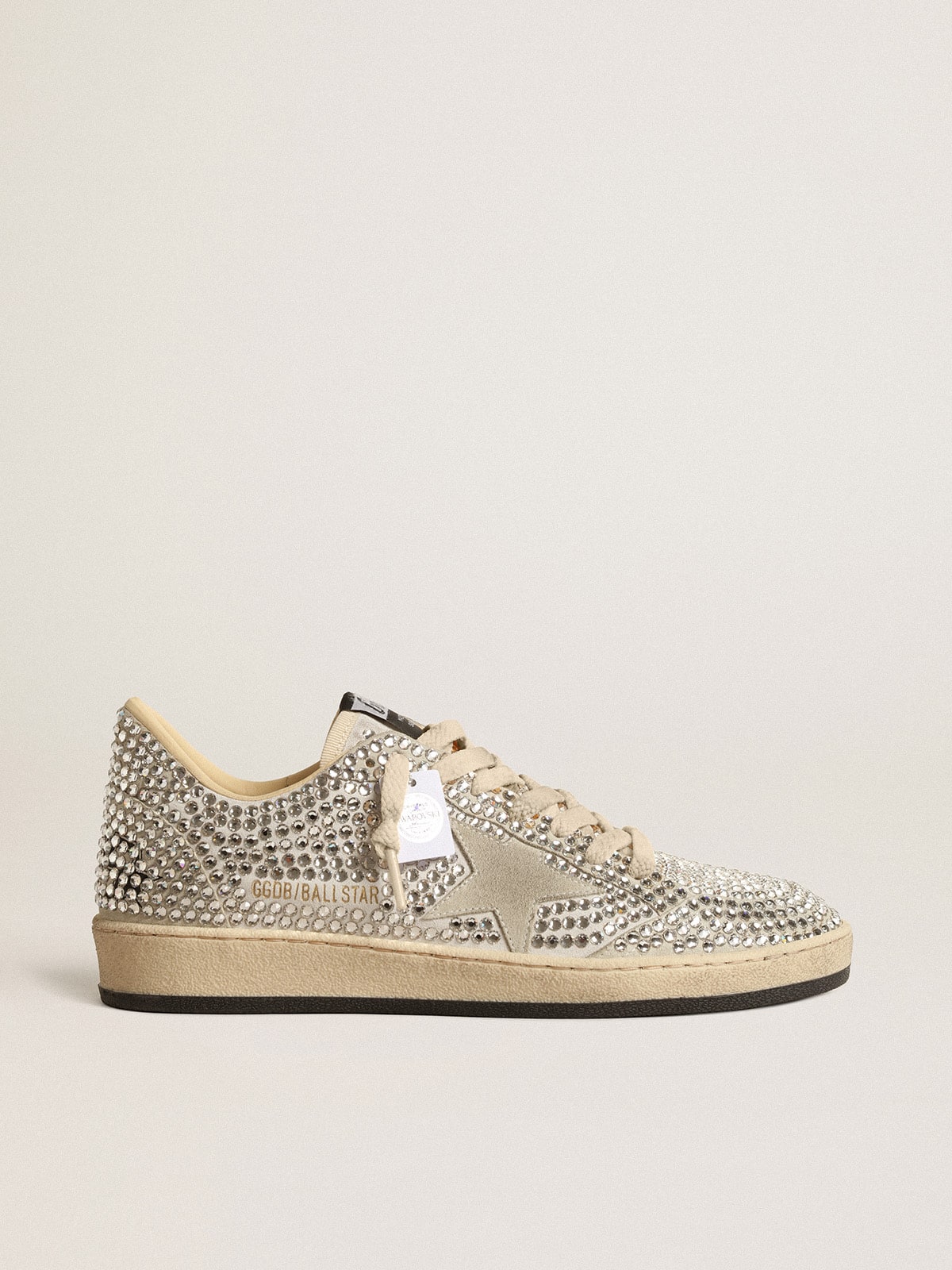 Women’s Ball Star  with Swarovski crystals and gray suede star - Golden Goose Women