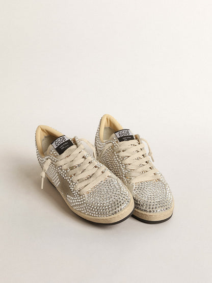 Women’s Ball Star  with Swarovski crystals and gray suede star - Golden Goose Women