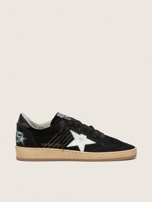 Women's Ball Star in black suede with white leather star - Golden Goose Women