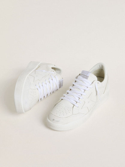 Women's Ball Star with white leather star and heel tab - Golden Goose Women