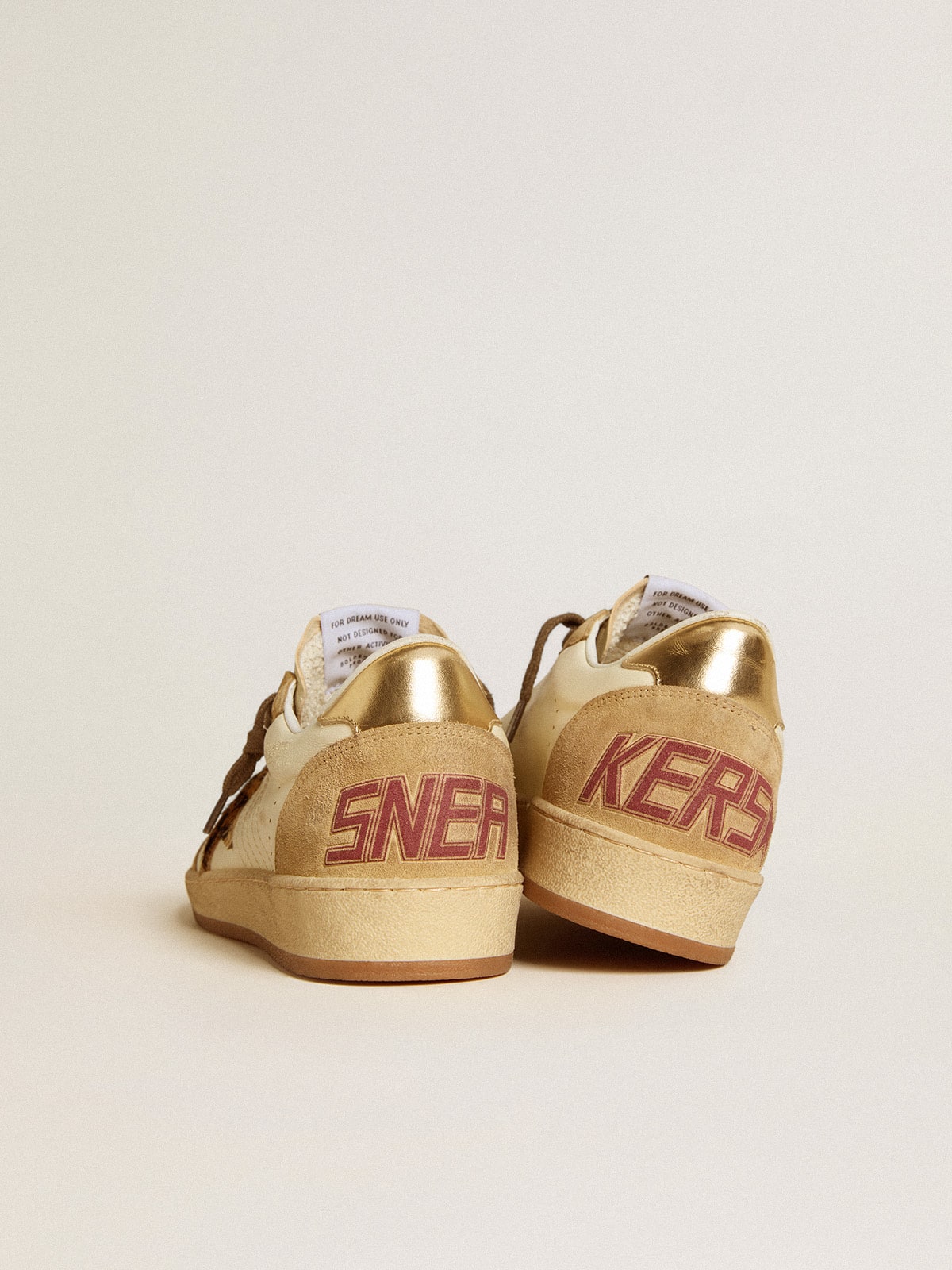 Women's Ball Star in nappa and suede with pony skin star and metallic heel tab - Golden Goose Women