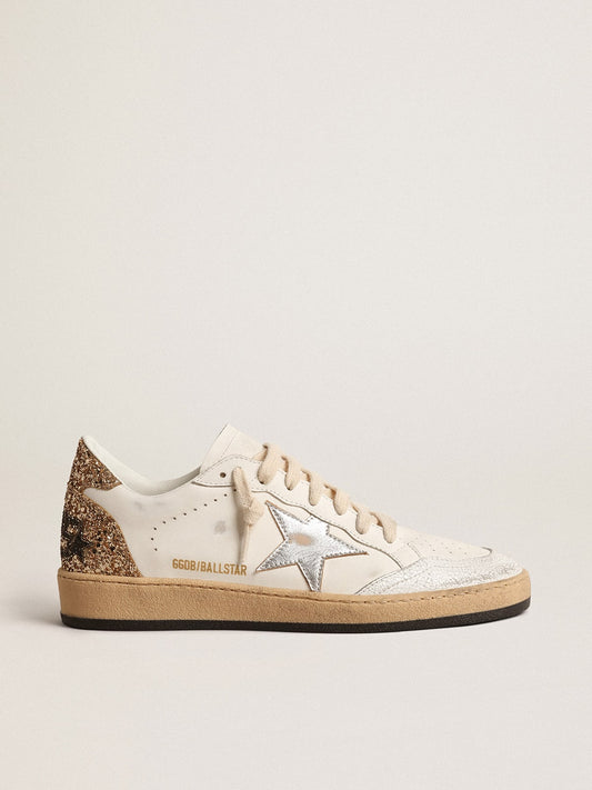 Ball Star with metallic leather star and glitter heel tab - Golden Goose Women