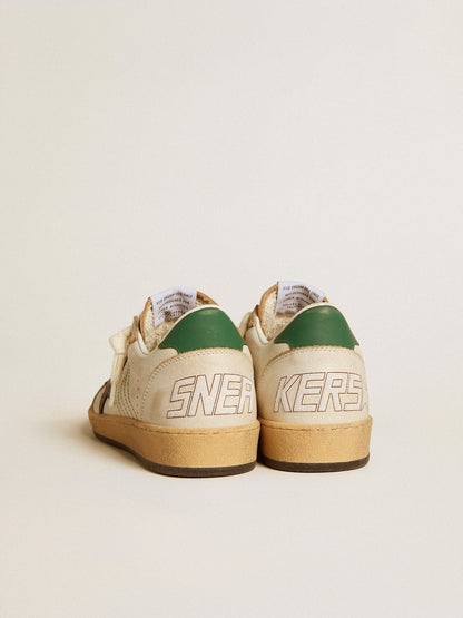 Women’s Ball Star with black leather star and green leather heel tab - Golden Goose Women