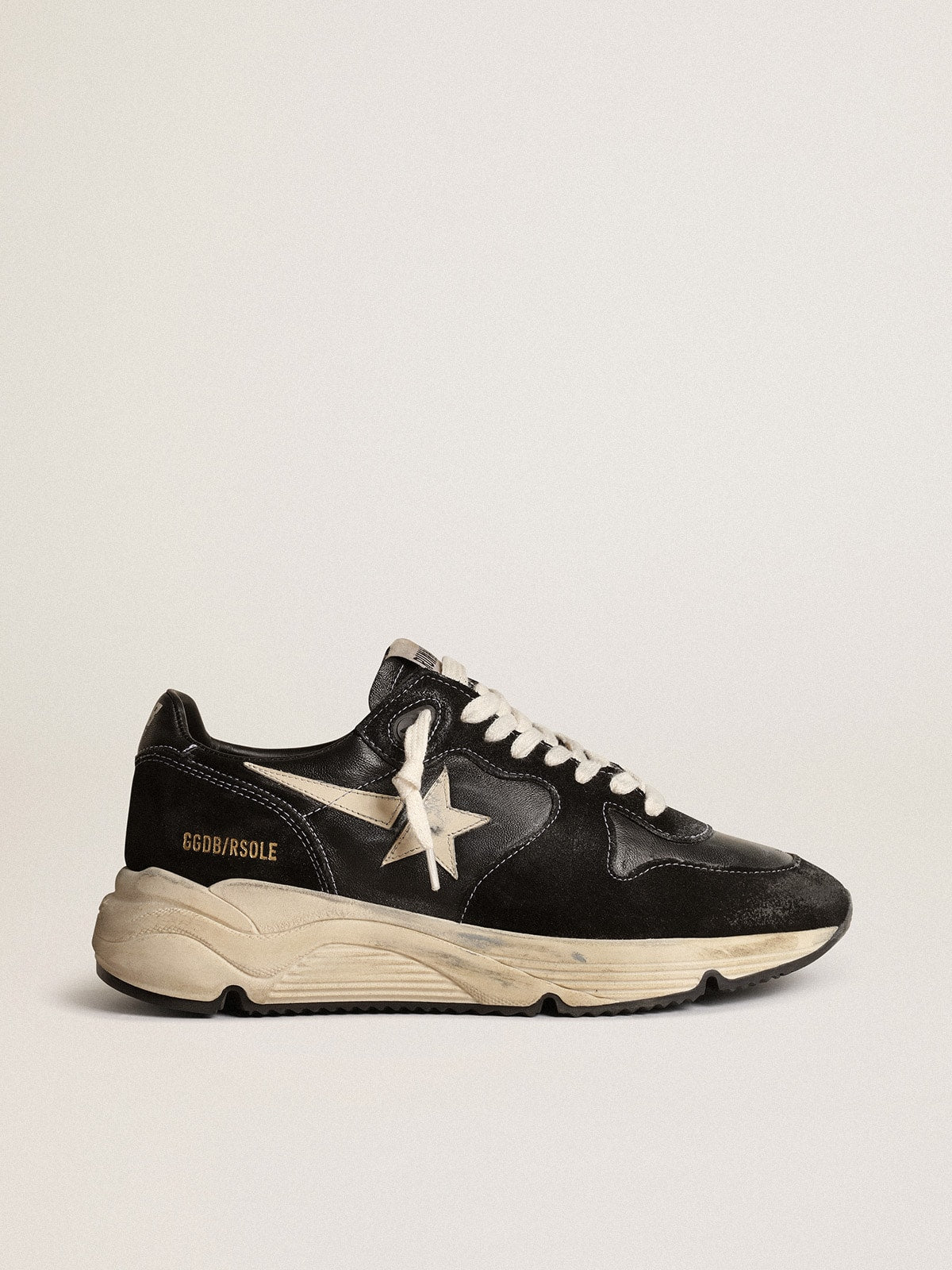 Women's Running Sole in black nappa and suede - Golden Goose Women