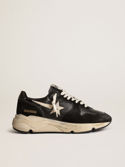 Women's Running Sole in black nappa and suede - Golden Goose Women