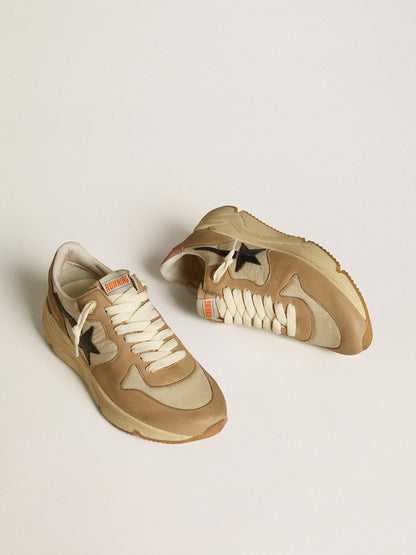 Running Sole LTD in nylon and nubuck with leather star and heel tab - Golden Goose Women