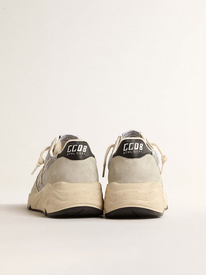 Women's Running Sole embellished with Swarovski crystals and ivory star - Golden Goose Women