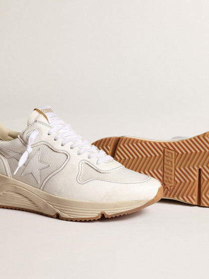 Women's Running Sole in mesh and white nappa - Golden Goose Women