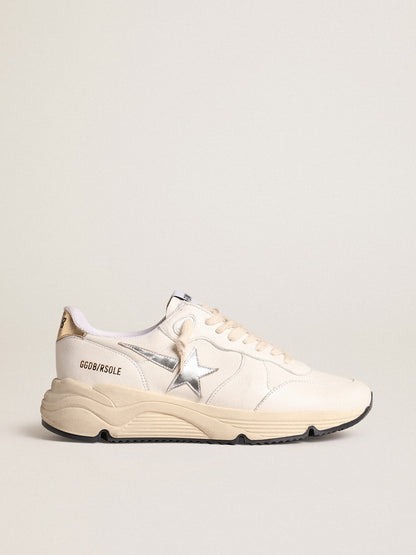 Running Sole in nappa with silver star and gold leather heel tab - Golden Goose Women