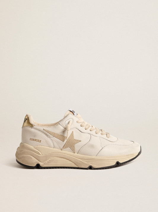 Women's Running Sole  in nappa with suede star and gold heel tab - Golden Goose Women