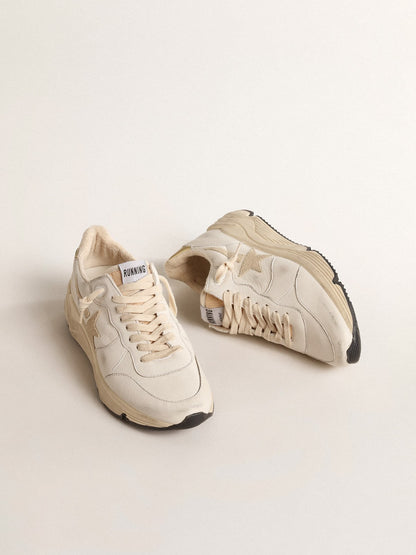 Women's Running Sole  in nappa with suede star and gold heel tab - Golden Goose Women