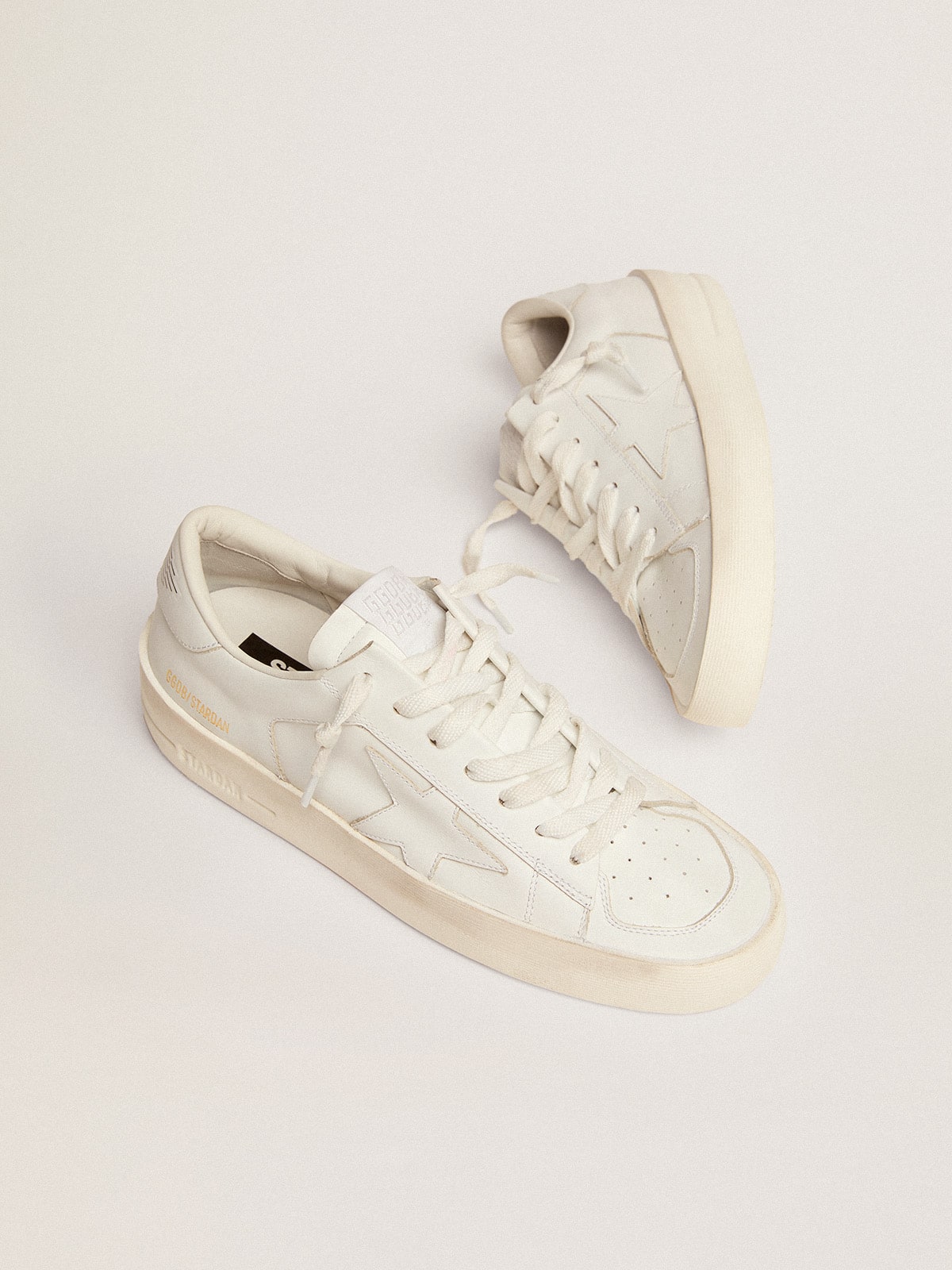Women's Stardan sneakers in total white leather | Golden Goose - Golden Goose Women