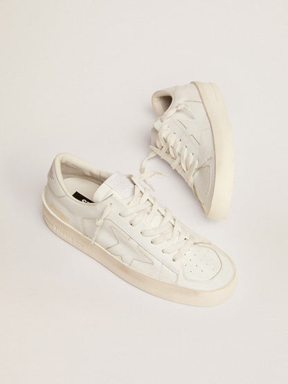 Women's Stardan sneakers in total white leather | Golden Goose - Golden Goose Women