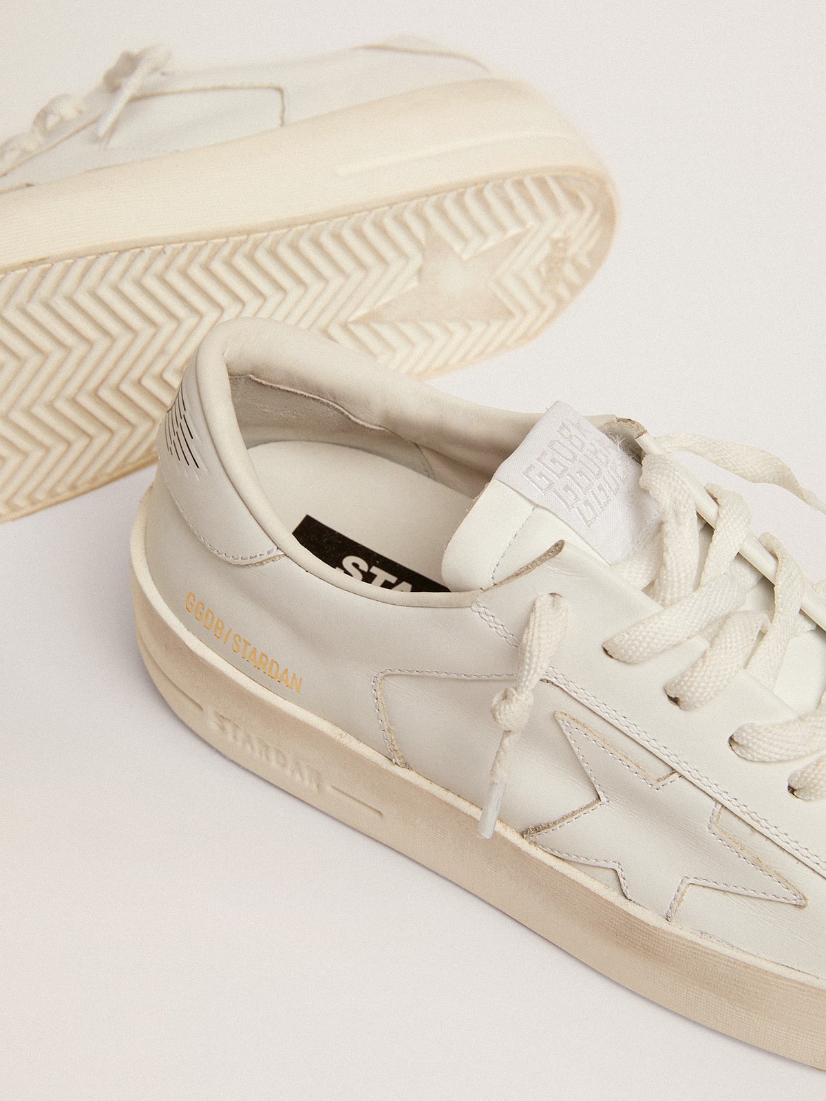 Women's Stardan sneakers in total white leather | Golden Goose - Golden Goose Women
