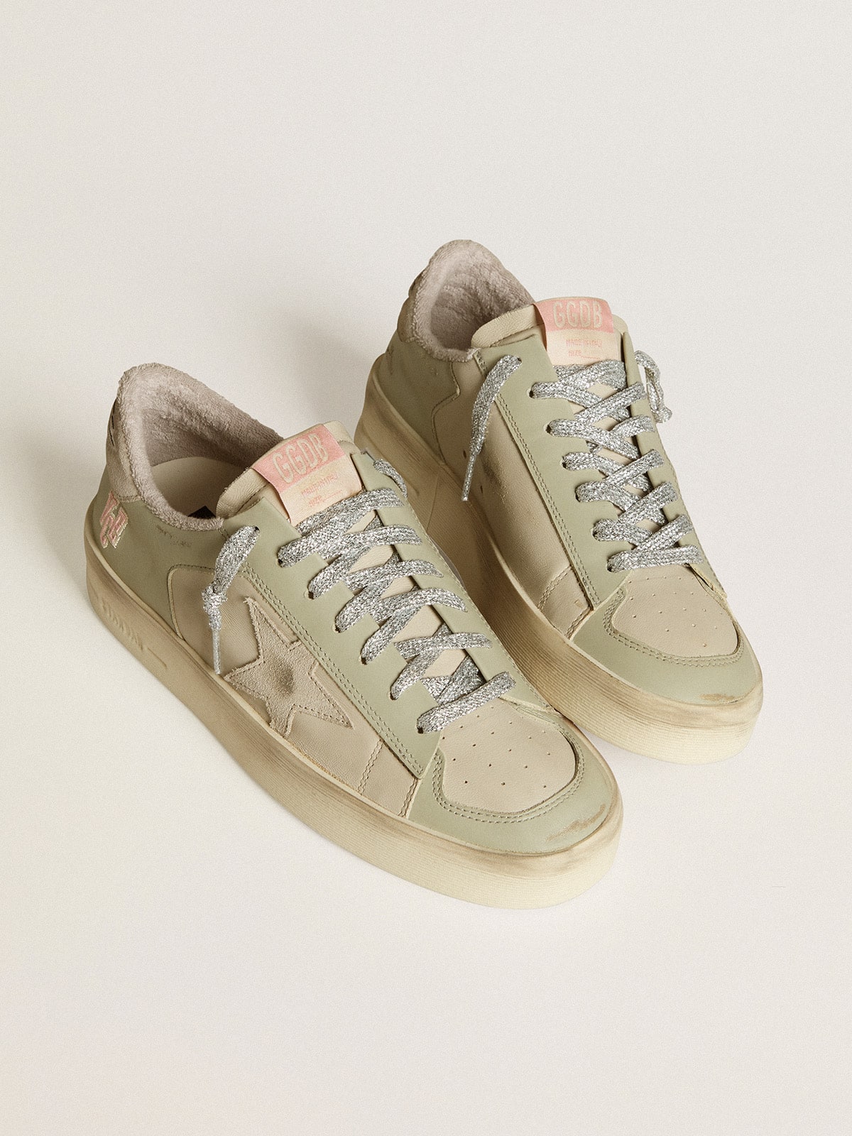 Stardan in nappa and leather with suede star and heel tab - Golden Goose Women