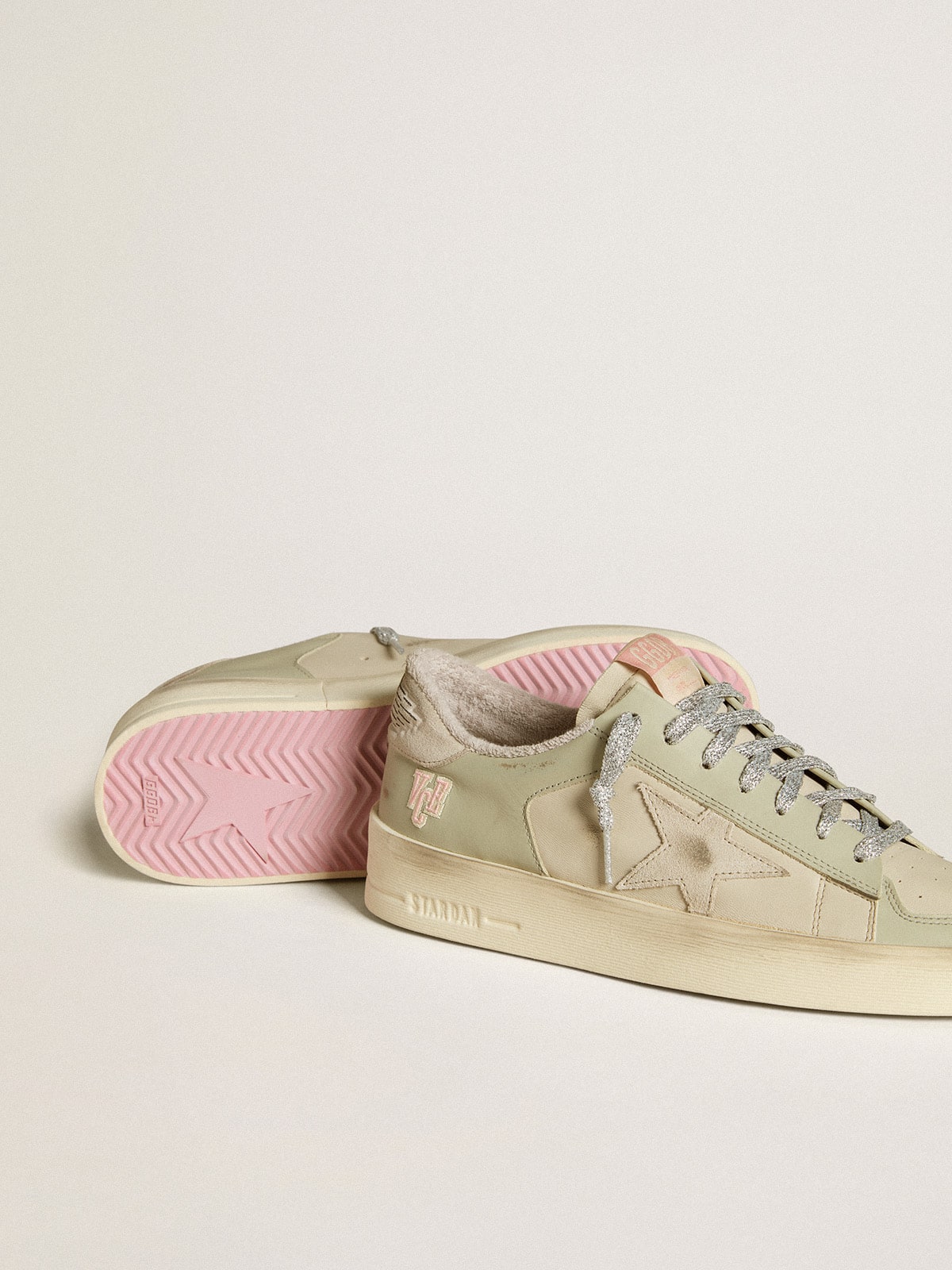 Stardan in nappa and leather with suede star and heel tab - Golden Goose Women