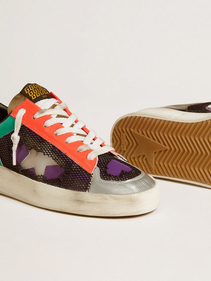 Women's Stardan LAB in patent leather and mesh with rubber star - Golden Goose Women