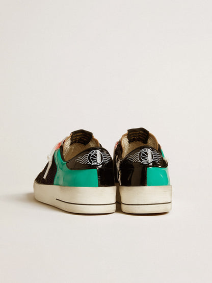 Women's Stardan LAB in patent leather and mesh with rubber star - Golden Goose Women