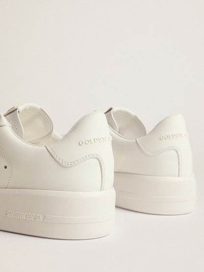 Women’s Purestar in white leather with silver Swarovski crystal star - Golden Goose Women