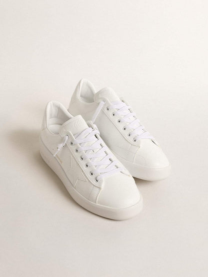 Women’s bio-based Purestar with white star and heel tab - Golden Goose Women