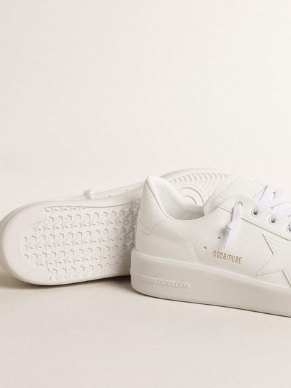 Women’s bio-based Purestar with white star and heel tab - Golden Goose Women
