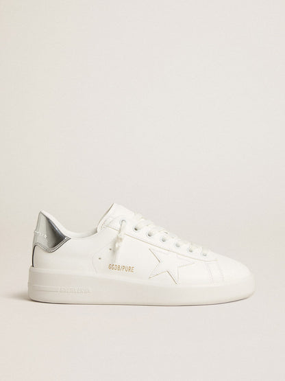 Women’s bio-based Purestar with white star and mirror-effect heel tab - Golden Goose Women