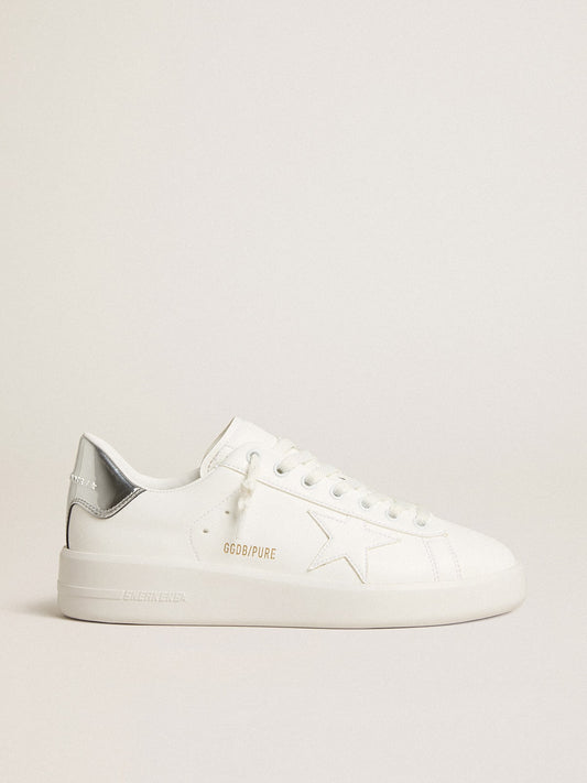 Women’s bio-based Purestar with white star and mirror-effect heel tab - Golden Goose Women