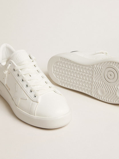 Women’s bio-based Purestar with white star and mirror-effect heel tab - Golden Goose Women