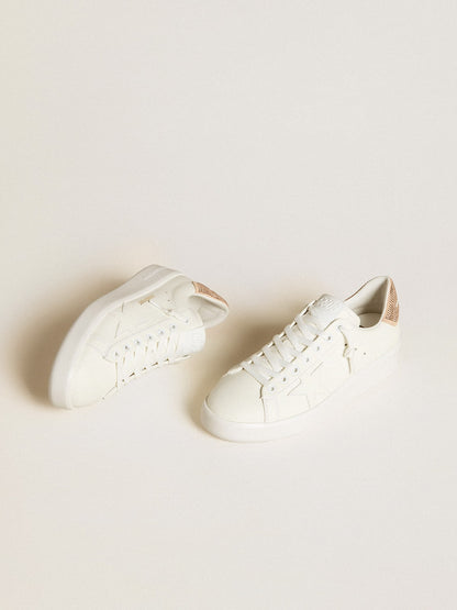 Purestar with leather star and suede heel tab with Swarovski crystals - Golden Goose Women