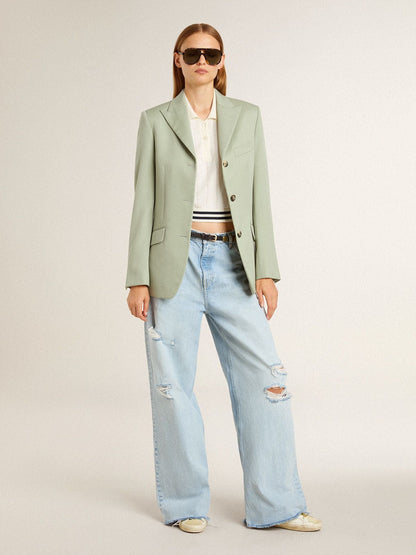 Super-Star Sabots with pony skin star and beige suede tongue - Golden Goose Women