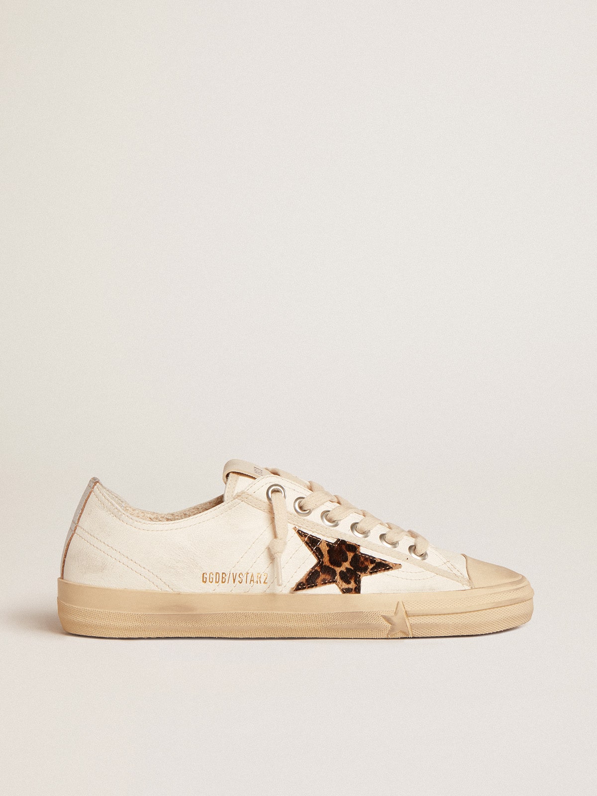 V-Star  in nappa with pony skin star and silver heel tab - Golden Goose Women