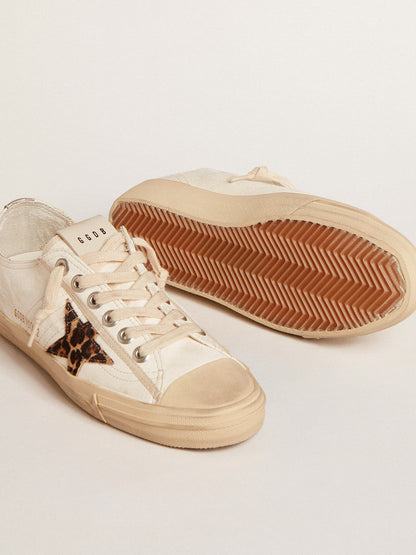 V-Star  in nappa with pony skin star and silver heel tab - Golden Goose Women