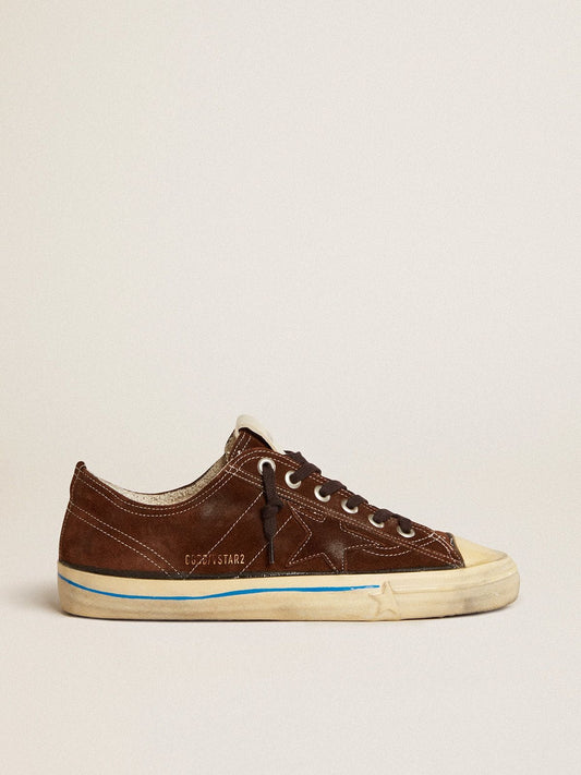 Women's V-Star LTD in suede with brown star - Golden Goose Women