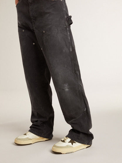 Women’s Forty2 with black star and black leather heel tab - Golden Goose Women