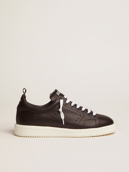 Starter sneakers in total black leather - Golden Goose Women